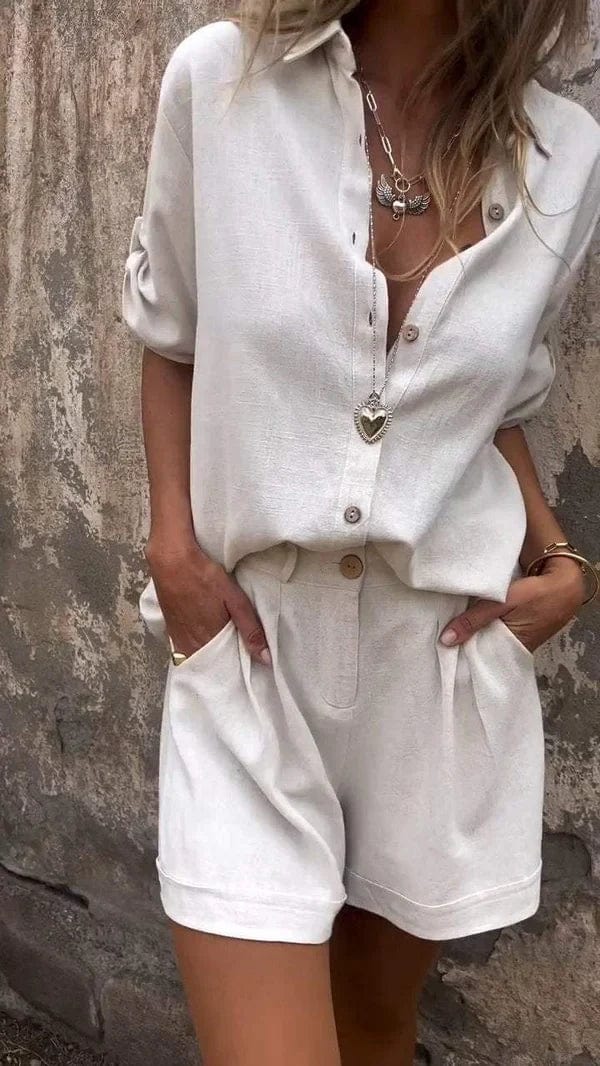 Linda | Luchtige Linnen Zomer Set