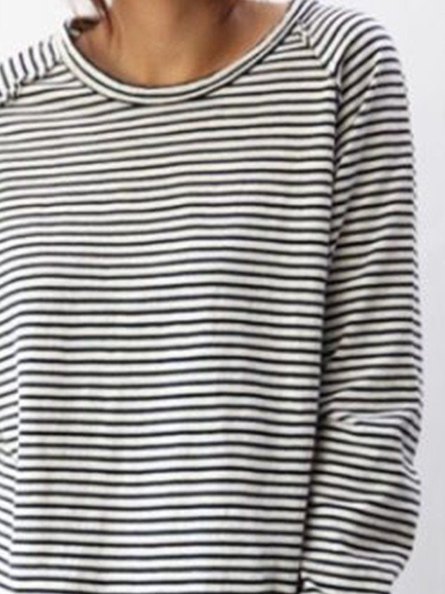 Annabela | Gestreepte Casual Longsleeve