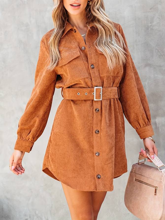 Joan | Corduroy Shirtjurk