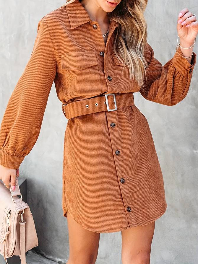 Joan | Corduroy Shirtjurk