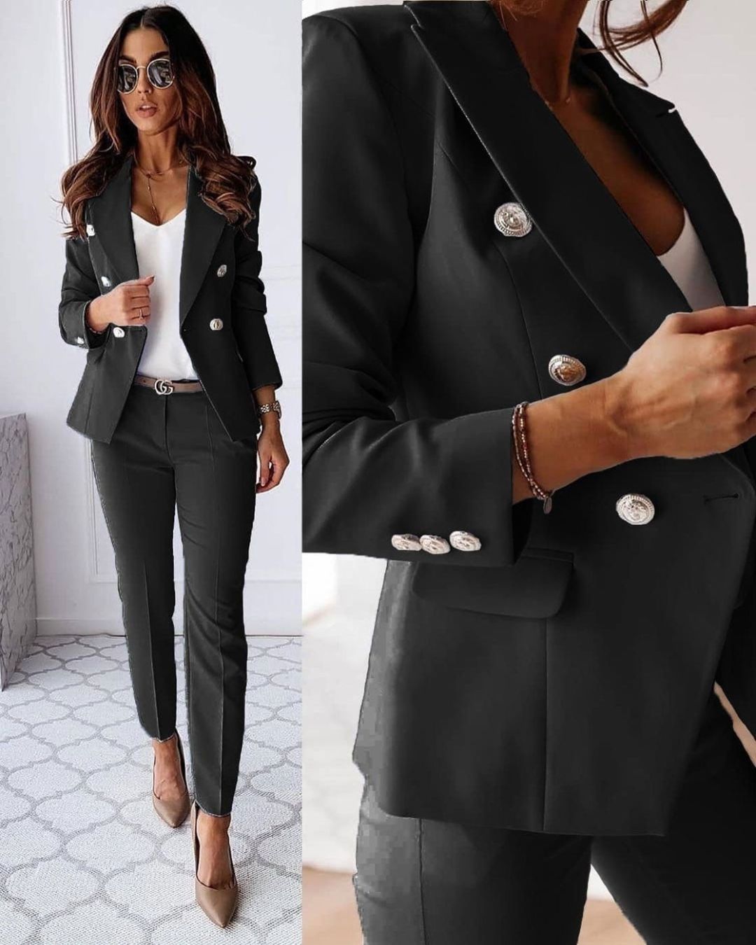 Chique elegante 2 delige vrouwen set