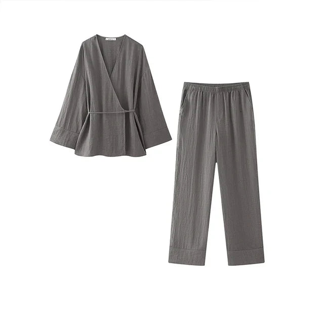 Nora | Stijlvolle Linnen Kimono