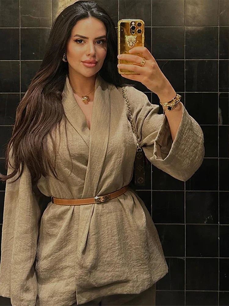 Nora | Stijlvolle Linnen Kimono