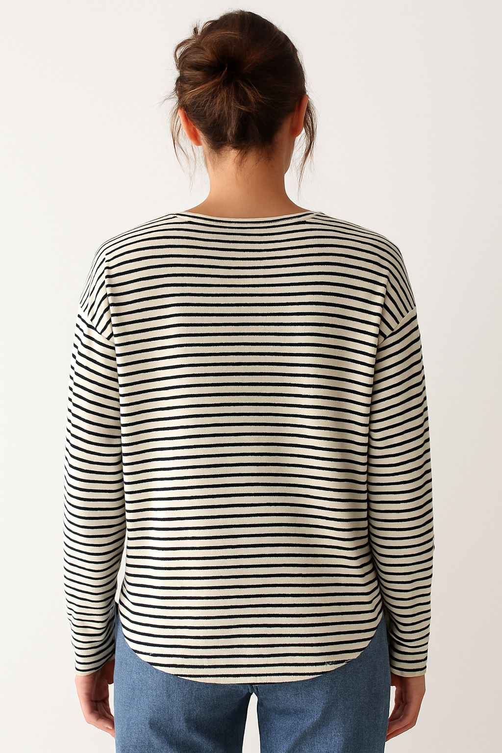 Annabela | Gestreepte Casual Longsleeve