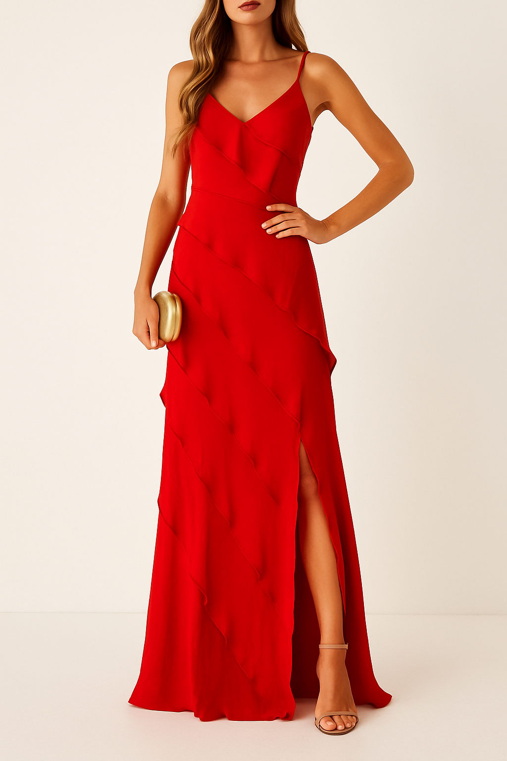 Orseline | Romantische Ruffle Maxi-Jurk