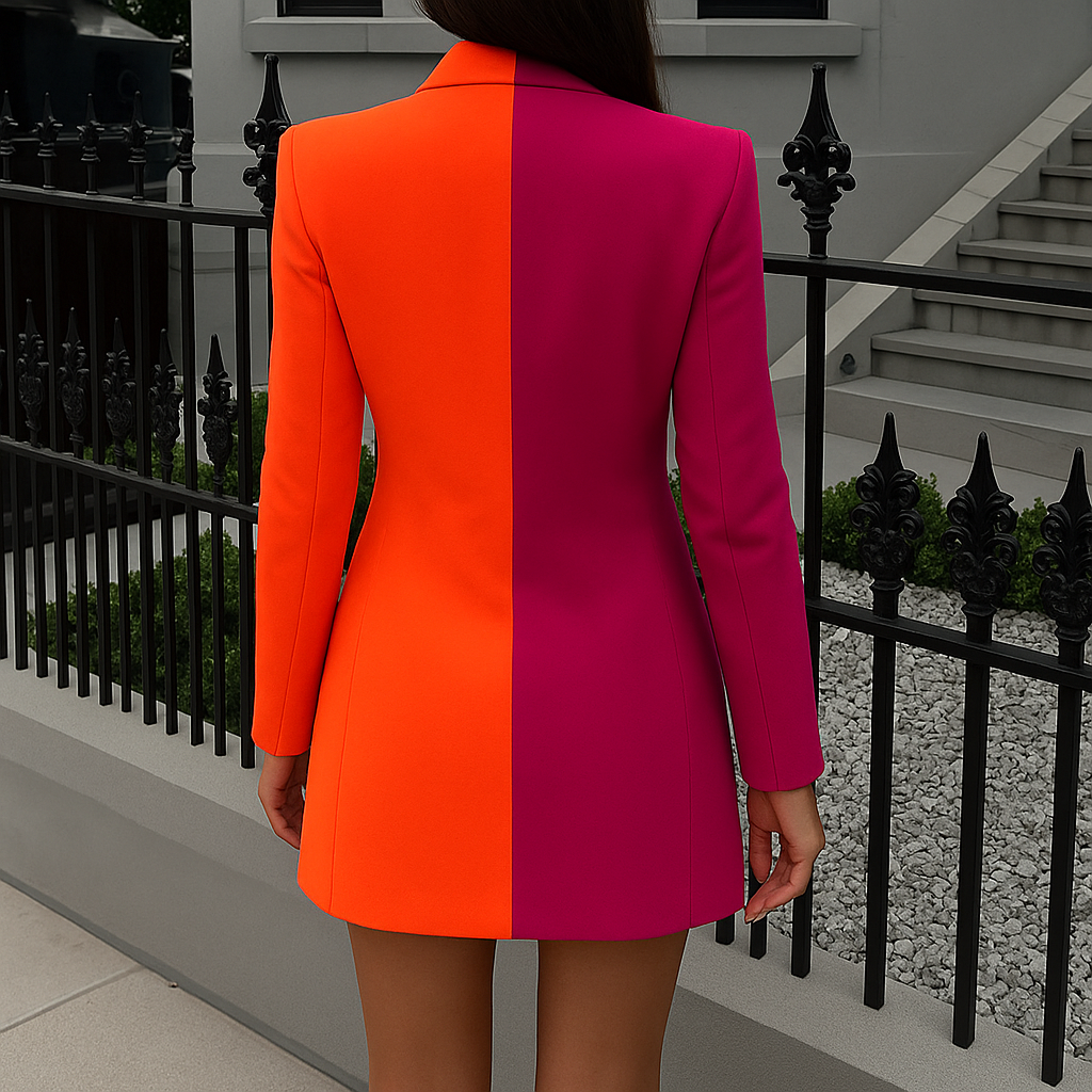 Paloma | Kleurblok Blazer Jurk