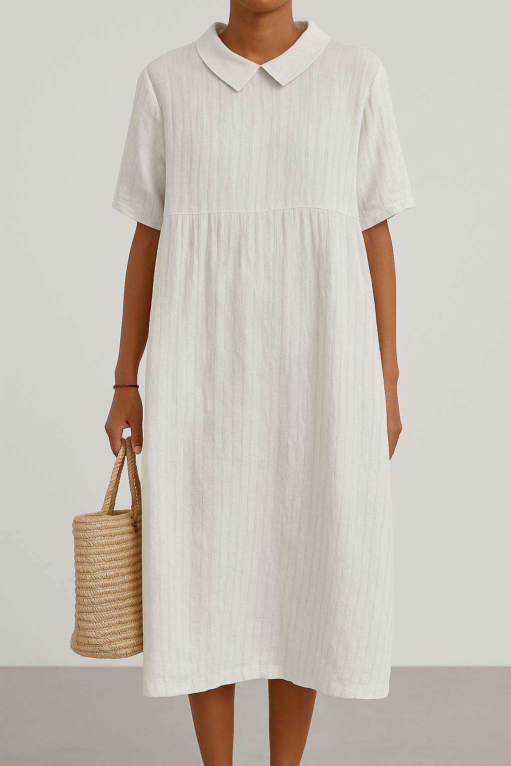 Arianah | Relaxed Kraagjurk met Vintage Touch