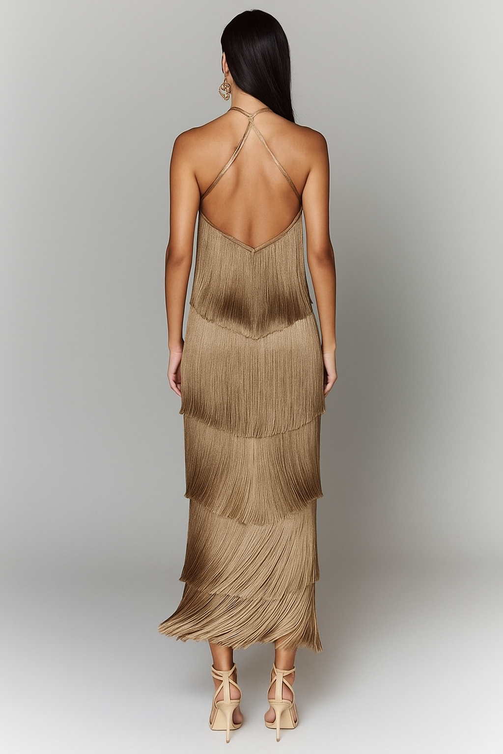 Karlijn | Fringe Maxi-Jurk
