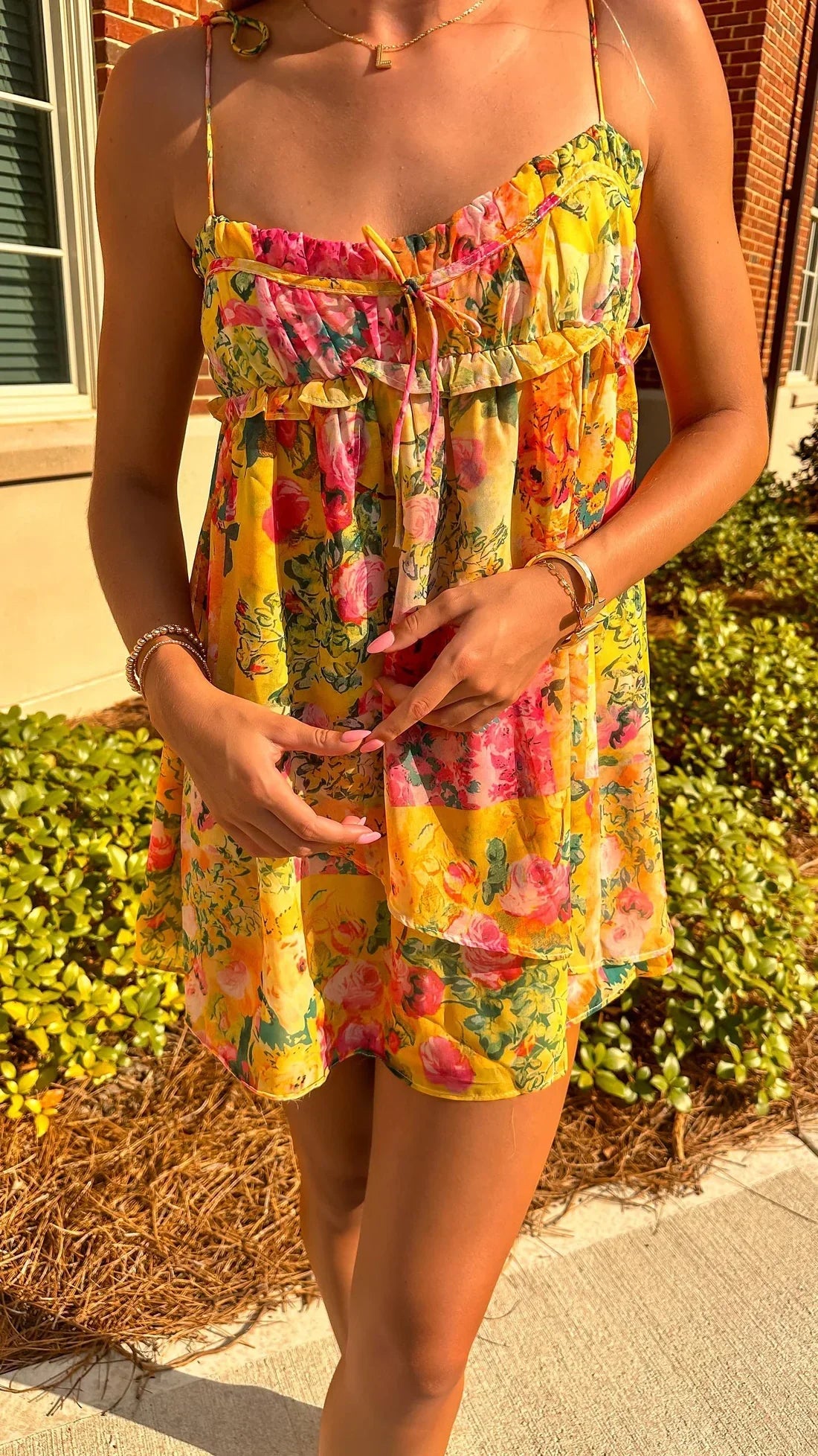Cindy | Elegante Bloemenjurk | Mini