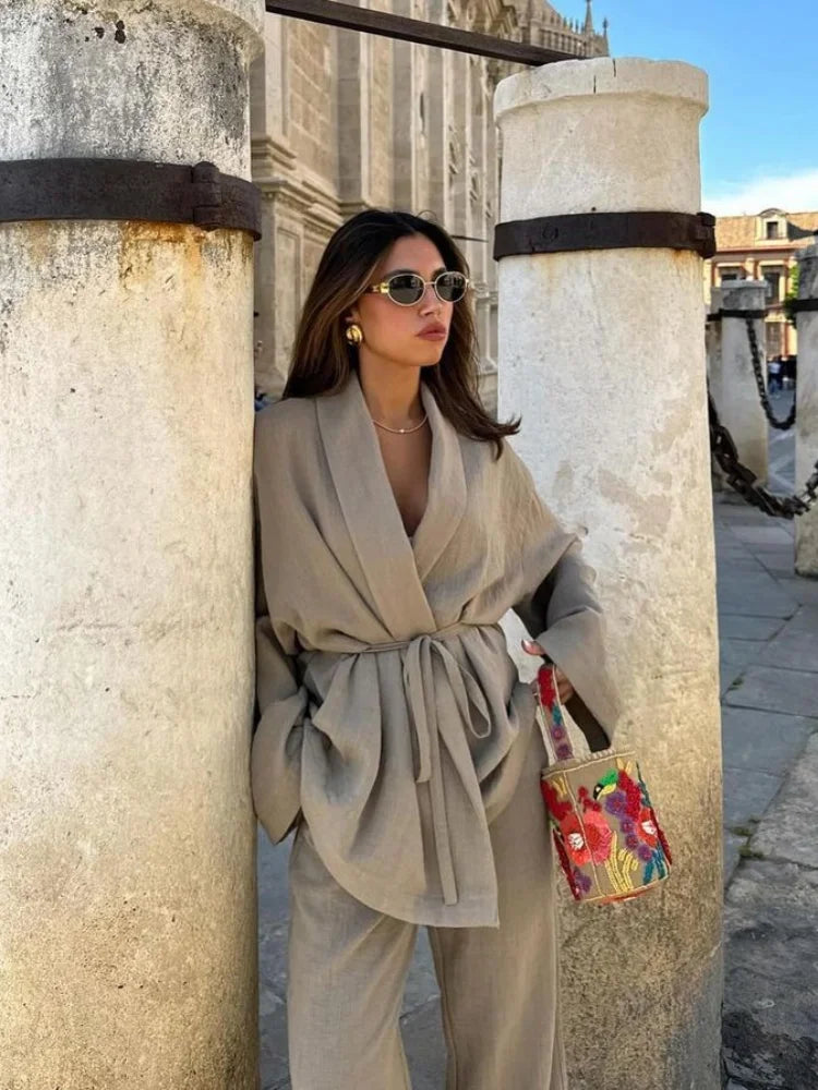 Nora | Stijlvolle Linnen Kimono
