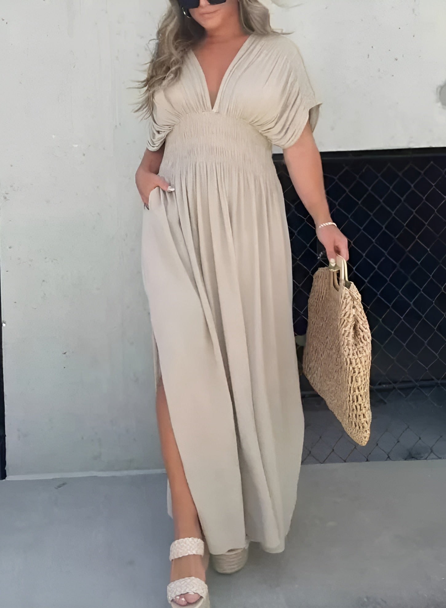 Allison | Maxi Jurk met Split