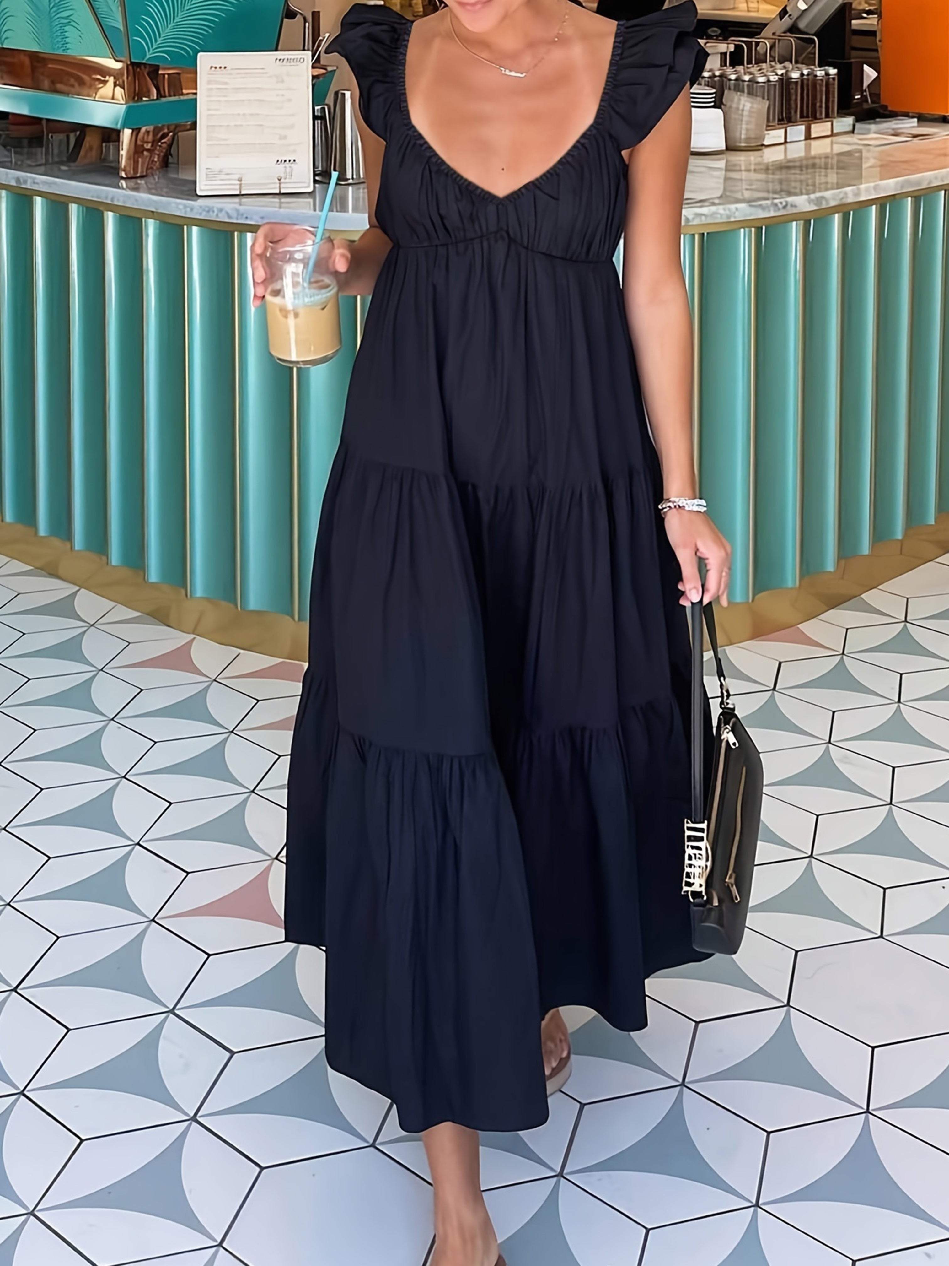 Jerah | Zomerse Gelaagde Maxi-Jurk