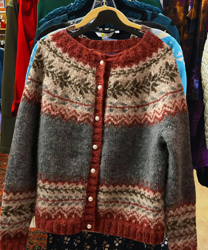 Trendy Warme Comfortabele Dames Cardigan met Gebreid Patroon