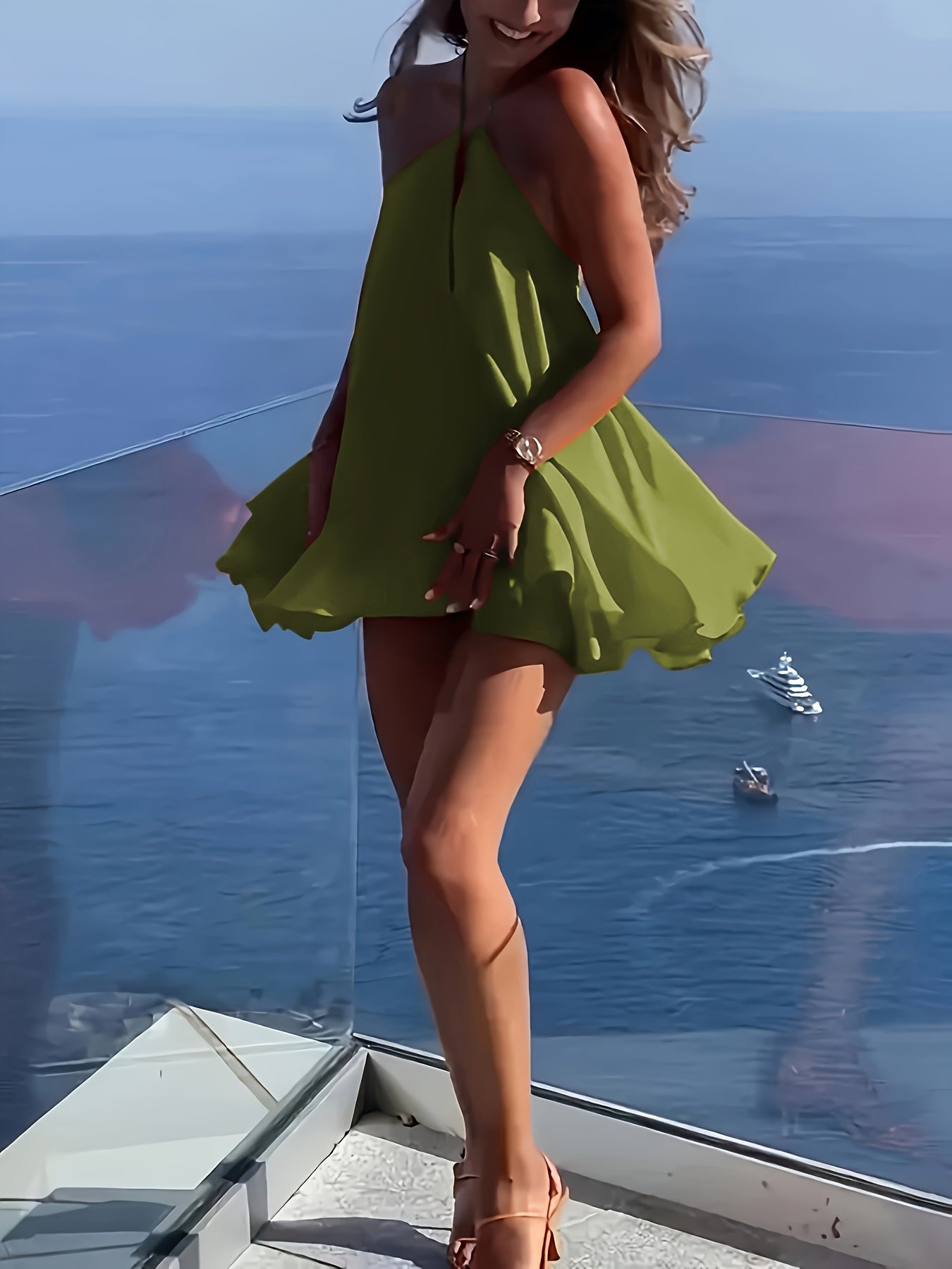 Jules | Zomerse Halter Mini-Jurk