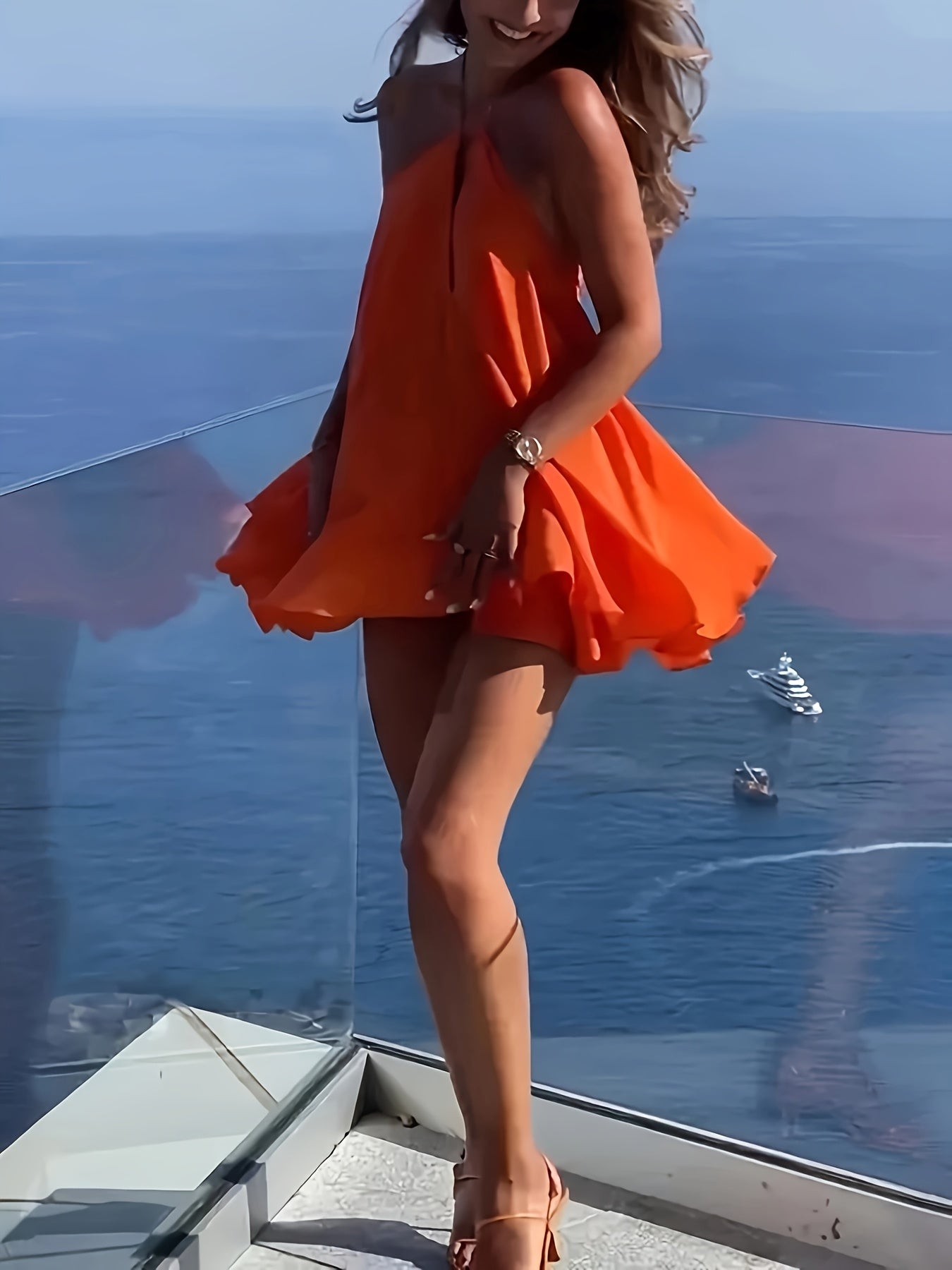 Jules | Zomerse Halter Mini-Jurk