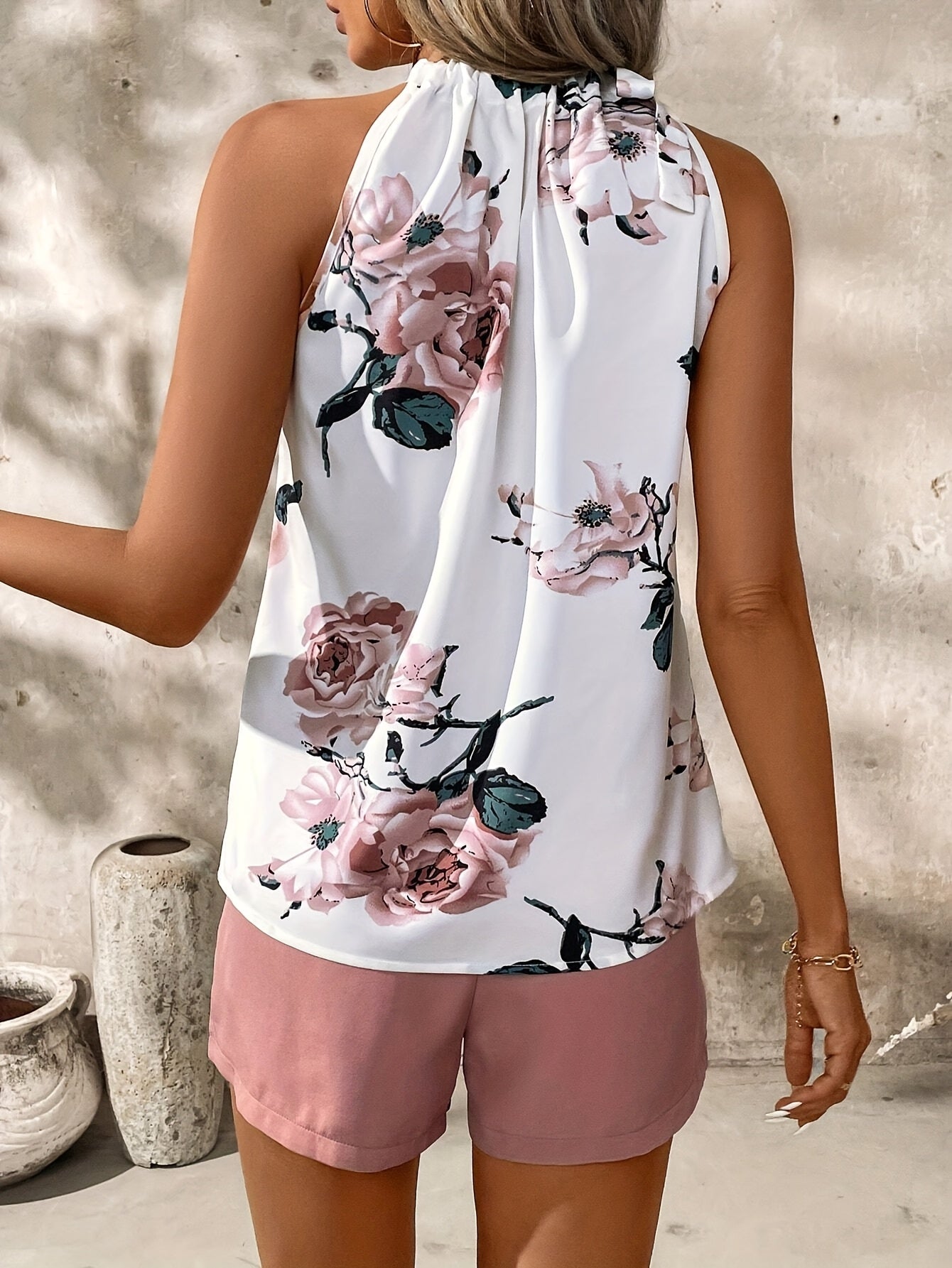 Regan | Bloemen Halterset met Strikshort