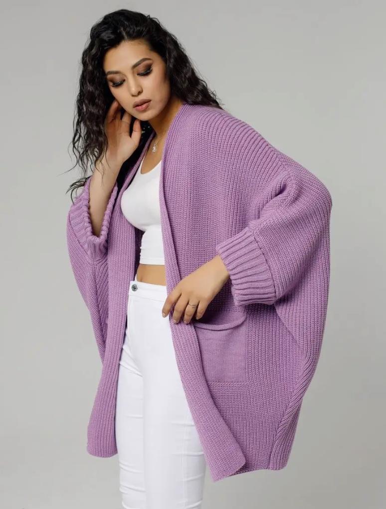 Trendy Gebreide Dames Cardigan met Zakken