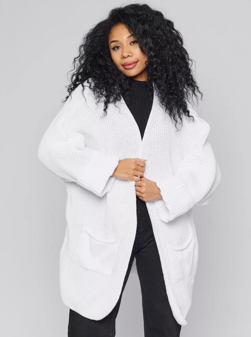 Trendy Gebreide Dames Cardigan met Zakken