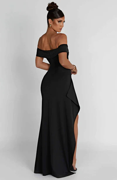 Farfalla | Off-Shoulder Avondjurk met Luxe Split