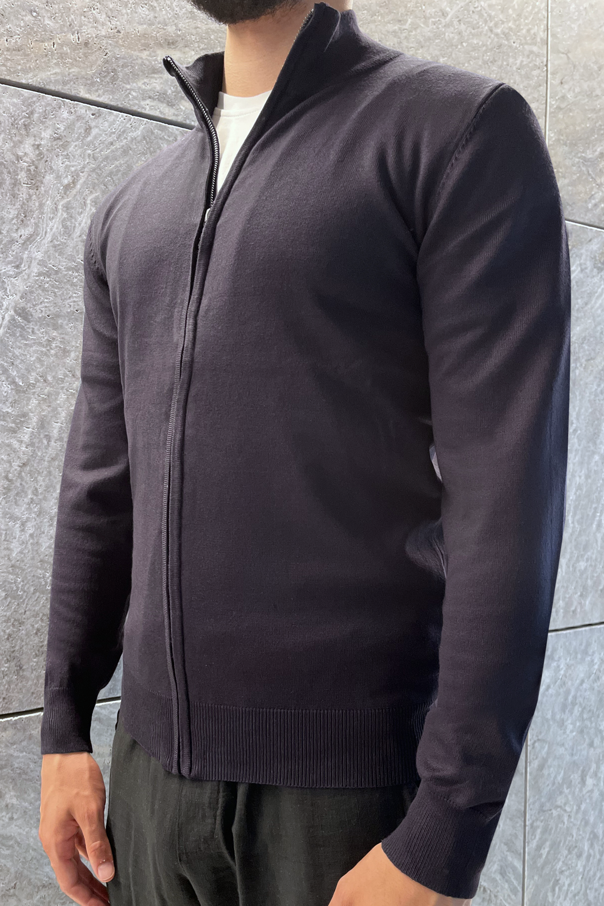 Faro Full Zip Sweater - Donkerblauw