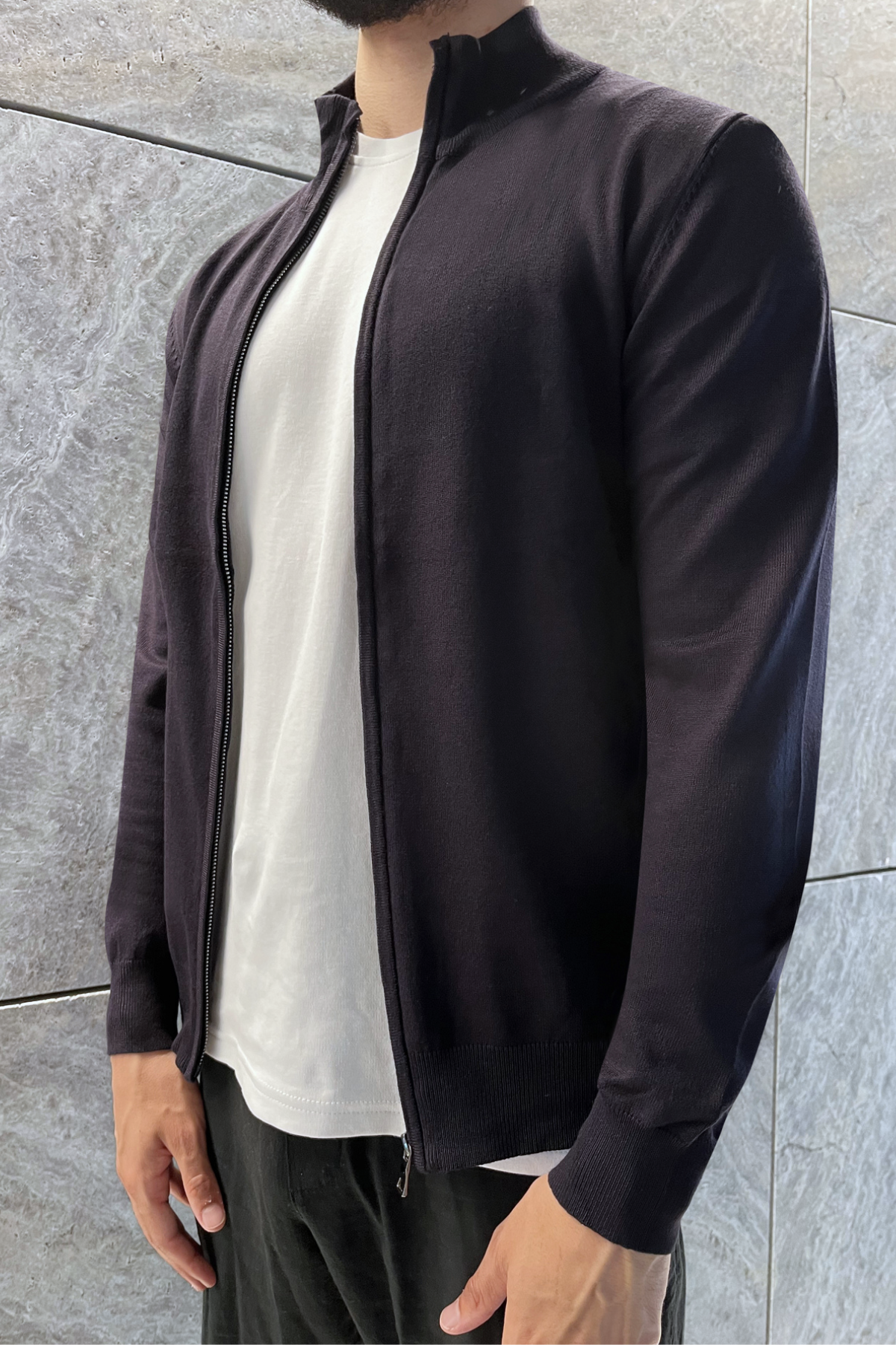 Faro Full Zip Sweater - Donkerblauw
