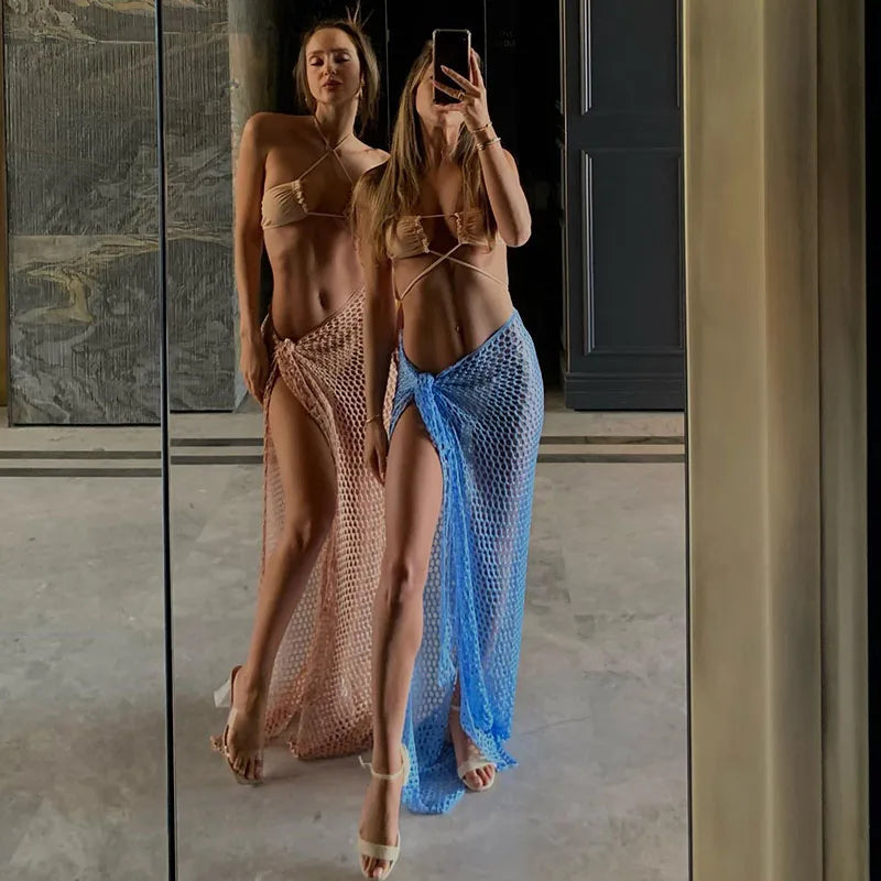 Mien | Mesh Sarong Rok met Strand Allure