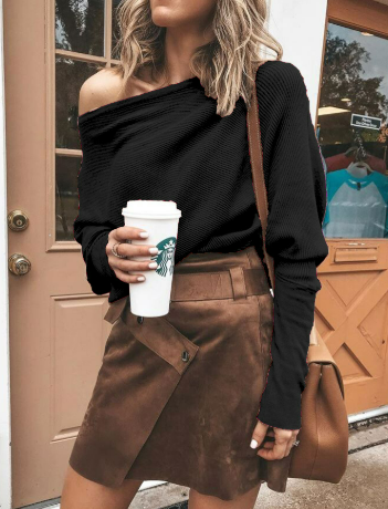 Palma | Off-Shoulder Trui met Dolmanmouwen
