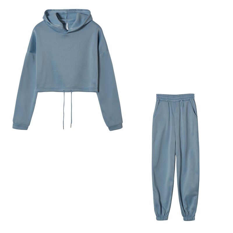 Warme oversized lounge set met trendy sweater