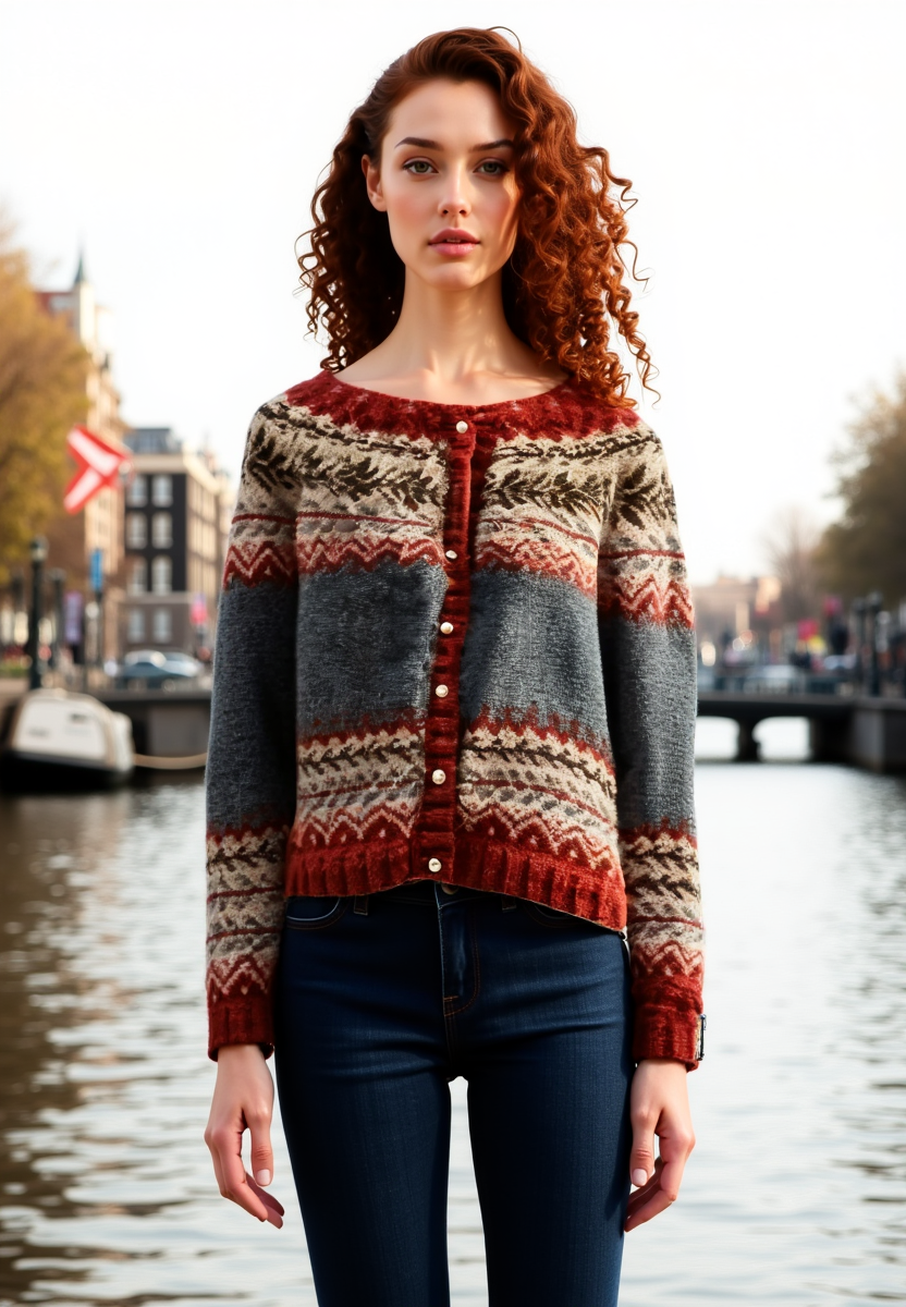 Trendy Warme Comfortabele Dames Cardigan met Gebreid Patroon