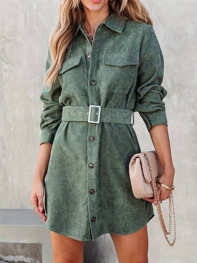 Joan | Corduroy Shirtjurk