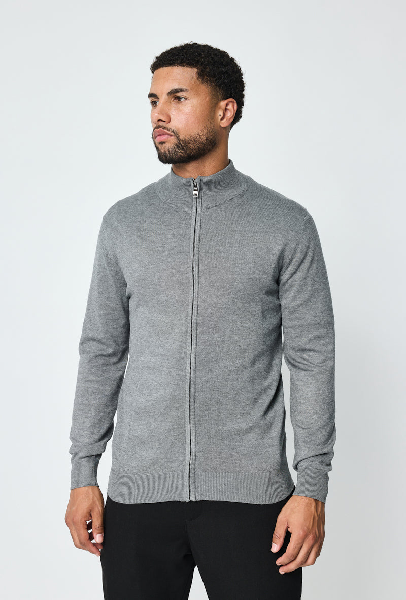 Faro Full Zip Sweater - Grijs