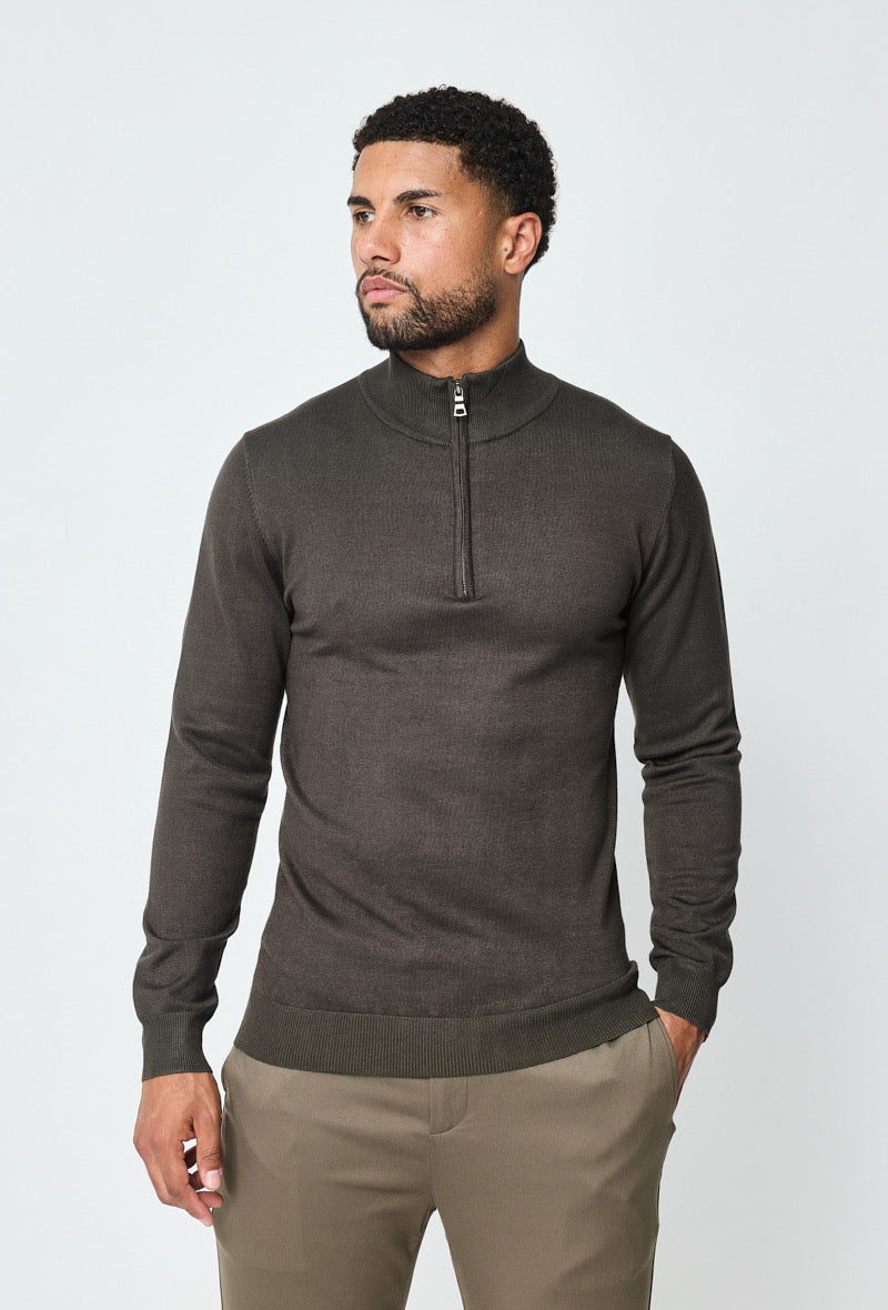 Faro Half Zip Sweater - Groen