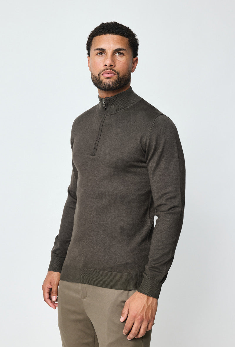 Faro Half Zip Sweater - Groen