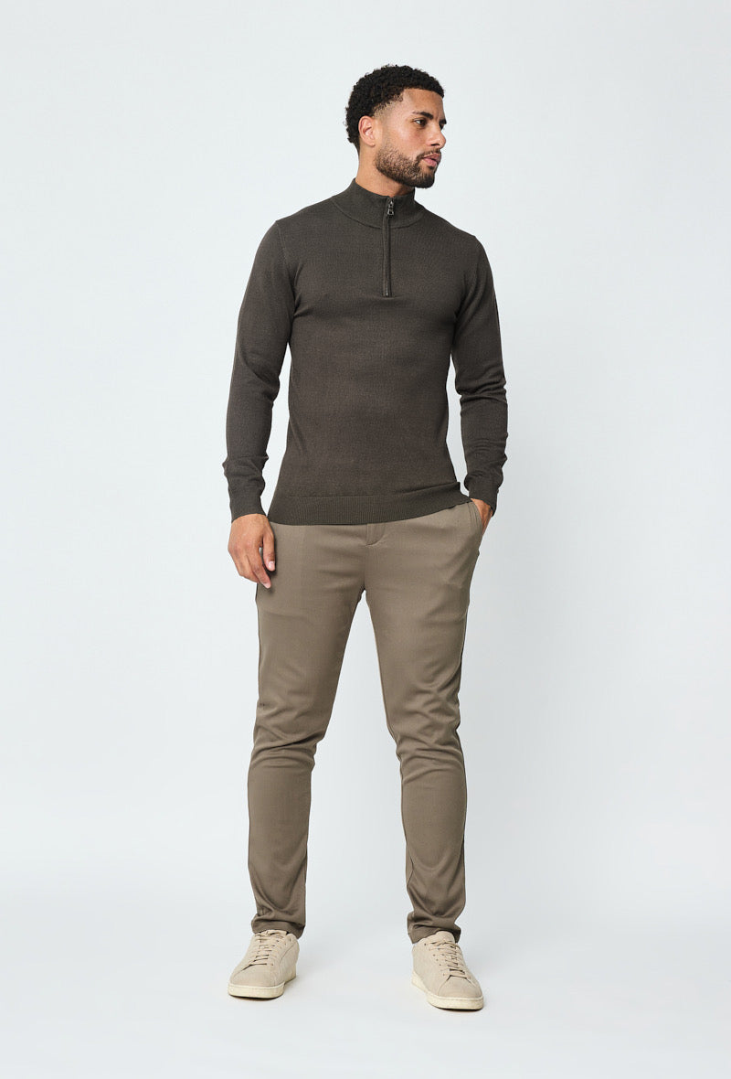 Faro Half Zip Sweater - Groen