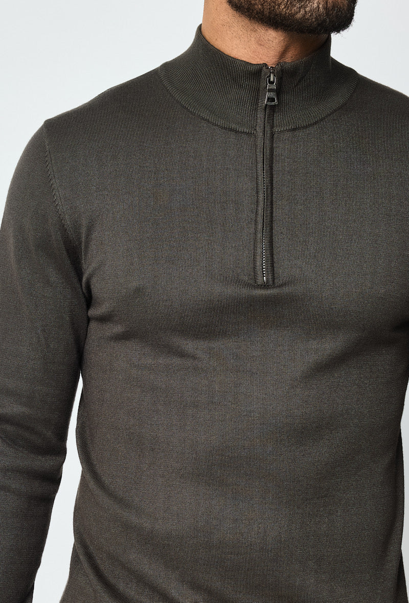 Faro Half Zip Sweater - Groen